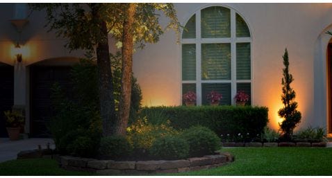 Landscape Lighting project in Roseland, Burlington by Lush Landscape Service